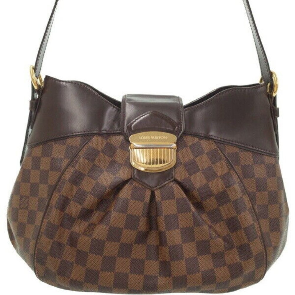 Sistina MM Damier Ebene Shoulder Bag
